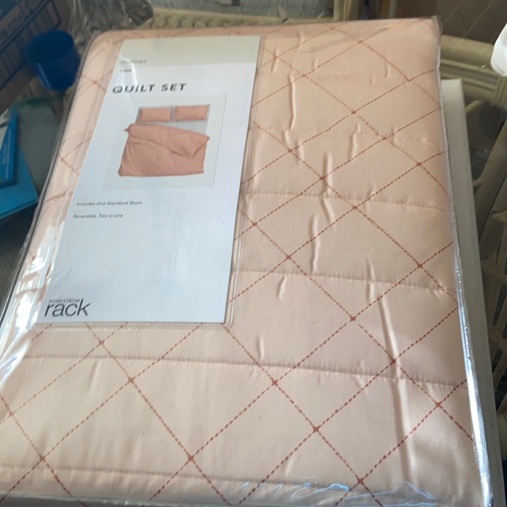 Nordstrom  reversible twin quilt set